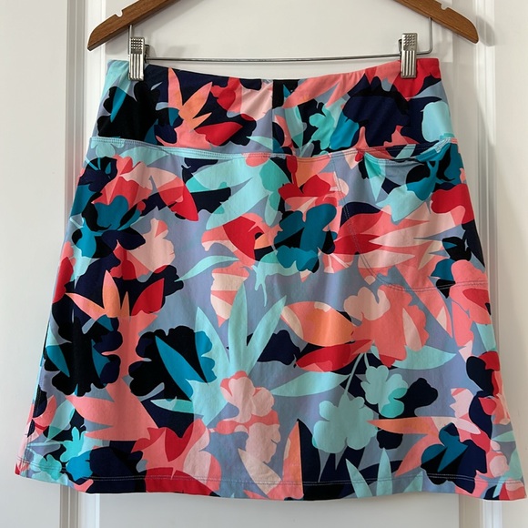 Tribal Sport Multicolor Floral Abstract Golf Tennis Skort Medium - Picture 10 of 14